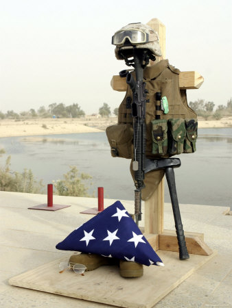 stocktrek-images-fallen-soldiers-gear-camp-baharia-iraq-june-12-2007 stocktrek-images-fallen-soldiers-gear-camp-baharia-iraq-june-12-2007